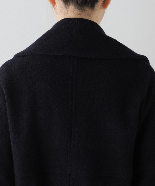 PAN(パン)の「【PAN/パン】W/CA PILE LONG TRENCH(トレンチコート・レディース・ネイビー・MEDIUM)」の19枚目の写真