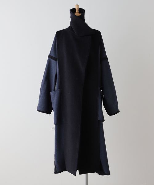 セール】【PAN/パン】W/CA PILE LONG TRENCH（トレンチコート）｜PAN