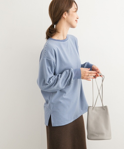 URBAN RESEARCH DOORS(アーバンリサーチドアーズ)の「マシュマロボーダープルオーバー(Tシャツ/カットソー・レディース・ホワイト系その他/ブルー系その他/ブラック系その他・MEDIUM)」の9枚目の写真