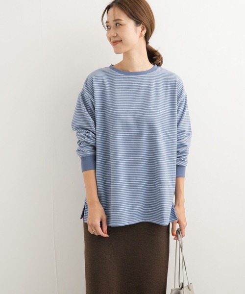 URBAN RESEARCH DOORS(アーバンリサーチドアーズ)の「マシュマロボーダープルオーバー(Tシャツ/カットソー・レディース・ホワイト系その他/ブルー系その他/ブラック系その他・MEDIUM)」の10枚目の写真