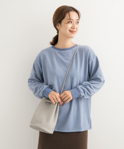 URBAN RESEARCH DOORS(アーバンリサーチドアーズ)の「マシュマロボーダープルオーバー(Tシャツ/カットソー・レディース・ホワイト系その他/ブルー系その他/ブラック系その他・MEDIUM)」の11枚目の写真