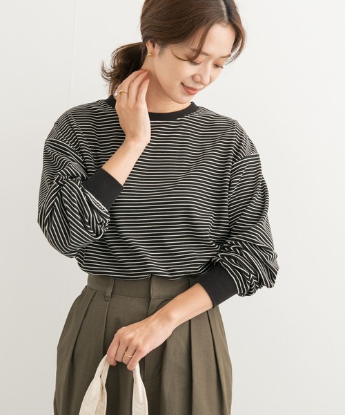 URBAN RESEARCH DOORS(アーバンリサーチドアーズ)の「マシュマロボーダープルオーバー(Tシャツ/カットソー・レディース・ホワイト系その他/ブルー系その他/ブラック系その他・MEDIUM)」の15枚目の写真