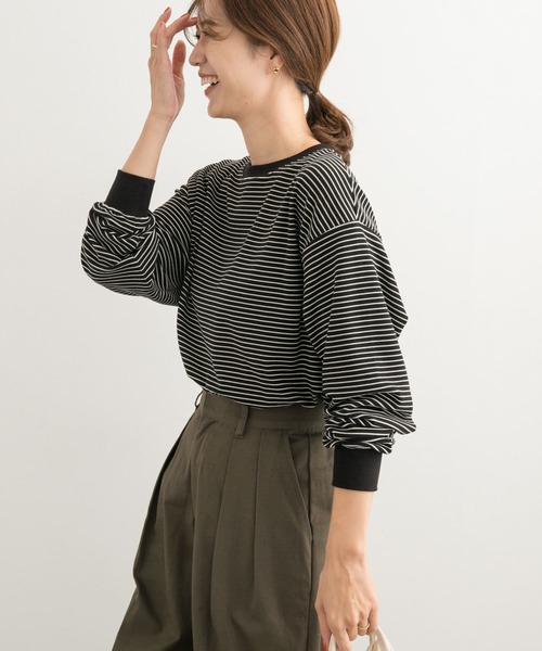 URBAN RESEARCH DOORS(アーバンリサーチドアーズ)の「マシュマロボーダープルオーバー(Tシャツ/カットソー・レディース・ホワイト系その他/ブルー系その他/ブラック系その他・MEDIUM)」の17枚目の写真