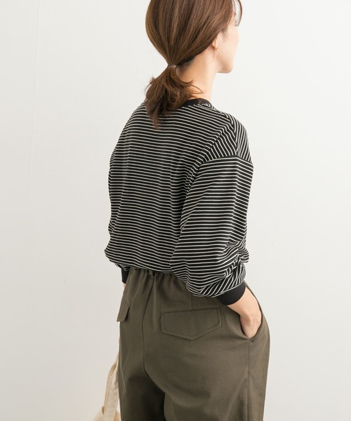 URBAN RESEARCH DOORS(アーバンリサーチドアーズ)の「マシュマロボーダープルオーバー(Tシャツ/カットソー・レディース・ホワイト系その他/ブルー系その他/ブラック系その他・MEDIUM)」の18枚目の写真