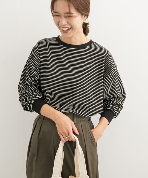 URBAN RESEARCH DOORS(アーバンリサーチドアーズ)の「マシュマロボーダープルオーバー(Tシャツ/カットソー・レディース・ホワイト系その他/ブルー系その他/ブラック系その他・MEDIUM)」の21枚目の写真