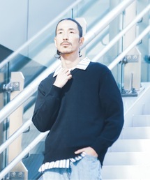 【TETE SELECTION】［オンオフどちらのスタイルでも使える］スタンダードサイジングベーシックデザインコットンVネックニットセーター