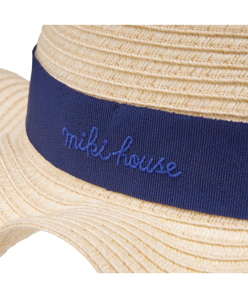 MIKI HOUSE(ミキハウス)の「リボンブレードハット(ハット・キッズ・ネイビー/ピンク・56/54/52/50/48)」の9枚目の写真