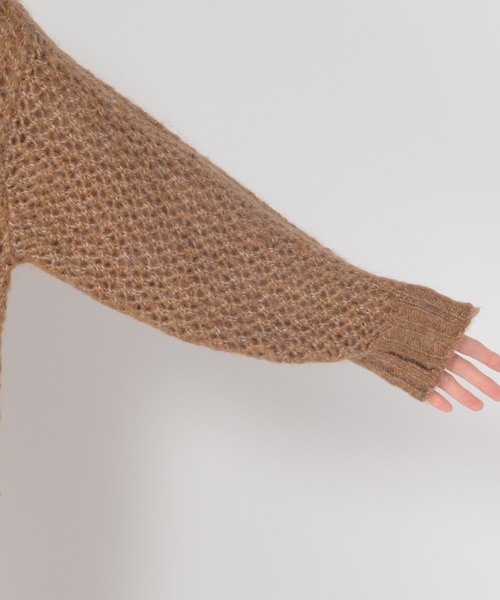 セール】3ゲージ透かし編みプルオーバー（ニット/セーター）｜studio