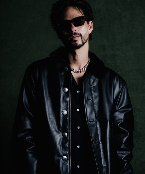 THE CRIMIE ブラック レザージャケット　N-1 CRIMIE（クライミー）の「N1 SPANISH LAMB LEATHER JACKET
