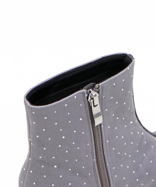 【セール】2024秋冬新作 リボンモチーフラインストーンヒールブーツ 41436（ブーツ）｜ORiental TRaffic（オリエンタルトラフィック）