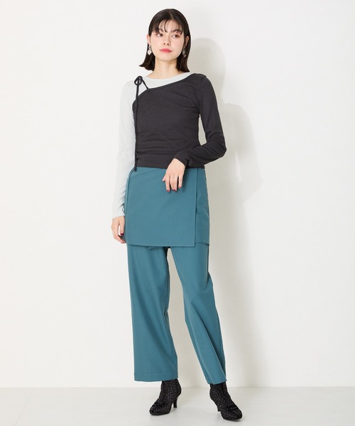 【セール】2024秋冬新作 リボンモチーフラインストーンヒールブーツ 41436（ブーツ）｜ORiental TRaffic（オリエンタルトラフィック）