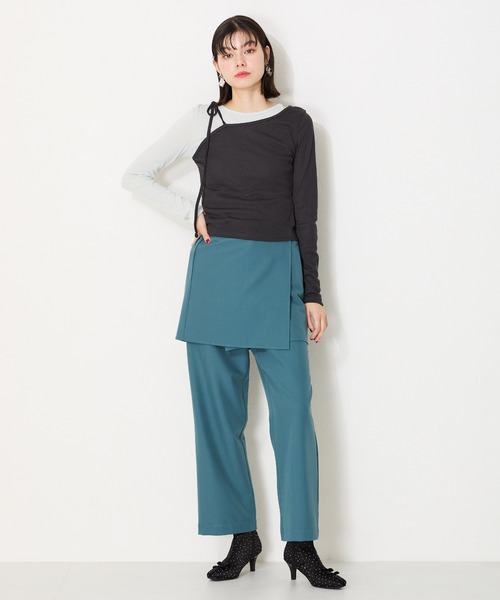 【セール】2024秋冬新作 リボンモチーフラインストーンヒールブーツ 41436（ブーツ）｜ORiental TRaffic（オリエンタルトラフィック）