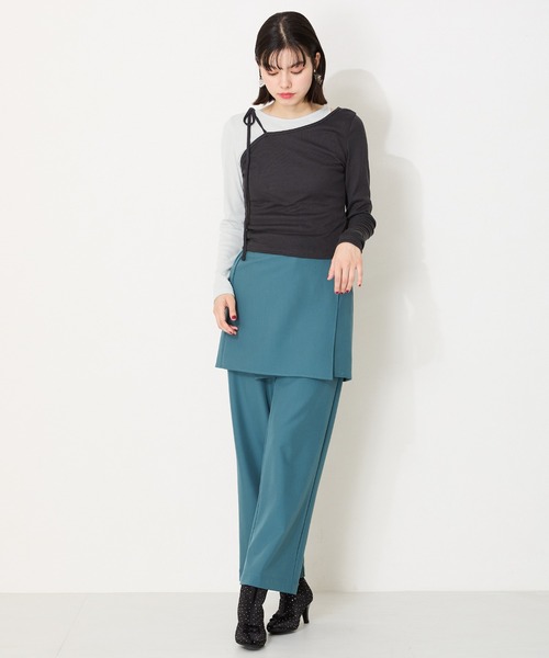 【セール】2024秋冬新作 リボンモチーフラインストーンヒールブーツ 41436（ブーツ）｜ORiental TRaffic（オリエンタルトラフィック）