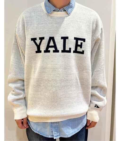 Right-on(ライトオン)の「Other(ソノタ)【メンズ】YALEロゴニット(ニット/セーター・メンズ・オフホワイト/ネイビー・M/L/XL)」の17枚目の写真