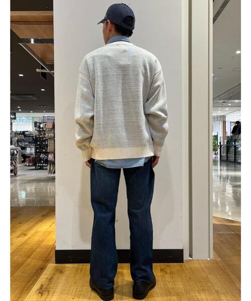 Right-on(ライトオン)の「Other(ソノタ)【メンズ】YALEロゴニット(ニット/セーター・メンズ・オフホワイト/ネイビー・M/L/XL)」の14枚目の写真