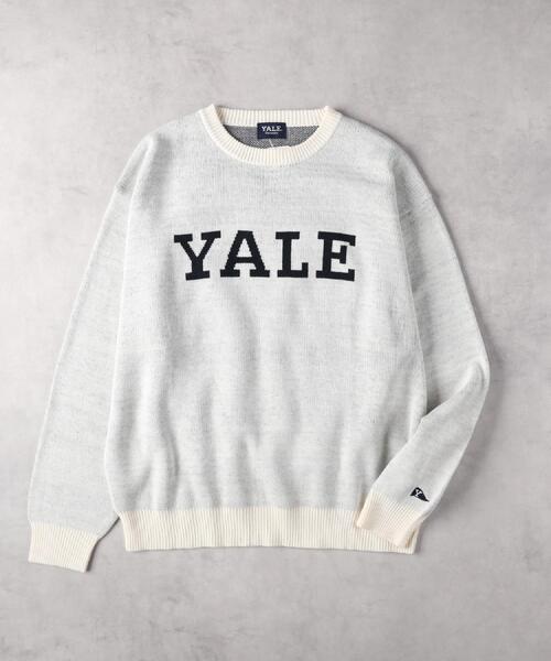 Right-on(ライトオン)の「Other(ソノタ)【メンズ】YALEロゴニット(ニット/セーター・メンズ・オフホワイト/ネイビー・M/L/XL)」の12枚目の写真