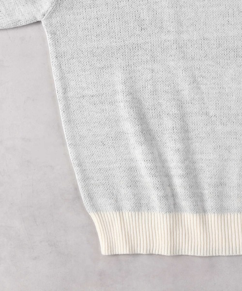 Right-on（ライトオン）の「YALE ロゴニット（ニット/セーター・メンズ・オフホワイト/ネイビー・M/L/XL）」の7枚目の写真