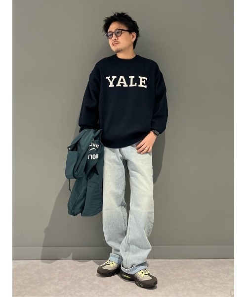 Right-on（ライトオン）の「YALE ロゴニット（ニット/セーター・メンズ・オフホワイト/ネイビー・M/L/XL）」の13枚目の写真