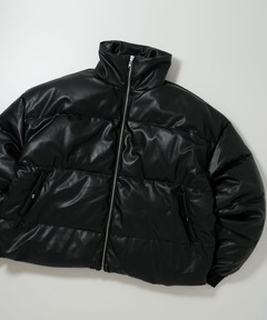 セール】DIAMOND QUILT LAMB LEATHER DOWN JACKET / ダイアモンド