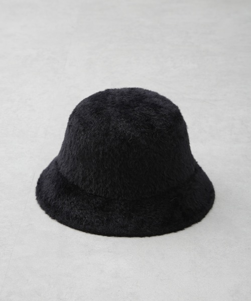 NANO universe（ナノユニバース）の「ファーバケットハット（ハット・レディース・ホワイト/ブラック・FREE）」の5枚目の写真