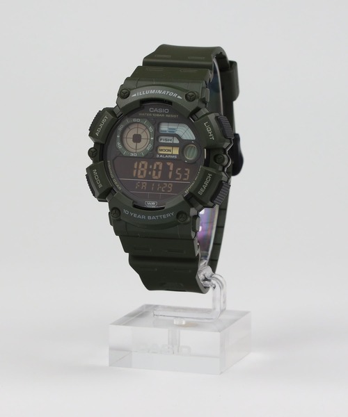 CASIO(カシオ)の「CASIO Collection / WS-1500H-3BJF(デジタル腕時計・メンズ・オリーブドラブ・FREE)」の2枚目の写真