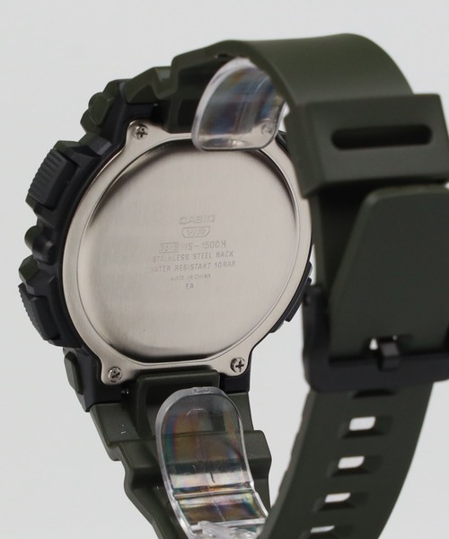 CASIO(カシオ)の「CASIO Collection / WS-1500H-3BJF(デジタル腕時計・メンズ・オリーブドラブ・FREE)」の6枚目の写真