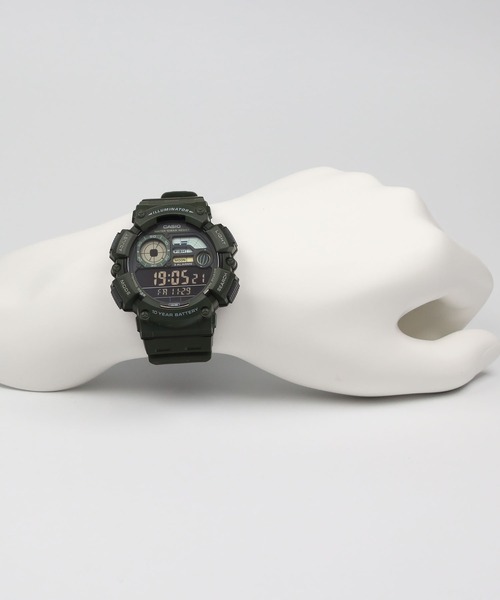 CASIO(カシオ)の「CASIO Collection / WS-1500H-3BJF(デジタル腕時計・メンズ・オリーブドラブ・FREE)」の8枚目の写真