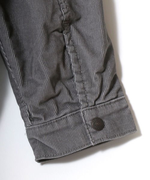 Levi's（リーバイス）の「Levi's/リーバイス TYPE-3 SHERPA TRUCKER/オーバーサイズ 裏ボアフリース コーデュロイジャケット/ブルゾン（ブルゾン・メンズ・グレー・XL/L/M/S）」の10枚目の写真