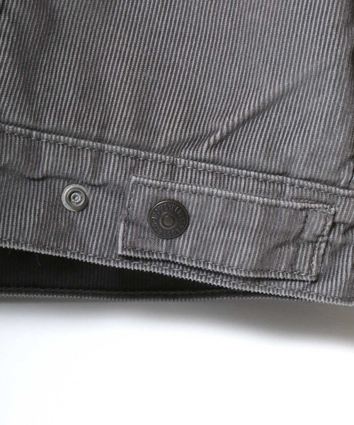 Levi's（リーバイス）の「Levi's/リーバイス TYPE-3 SHERPA TRUCKER/オーバーサイズ 裏ボアフリース コーデュロイジャケット/ブルゾン（ブルゾン・メンズ・グレー・XL/L/M/S）」の14枚目の写真