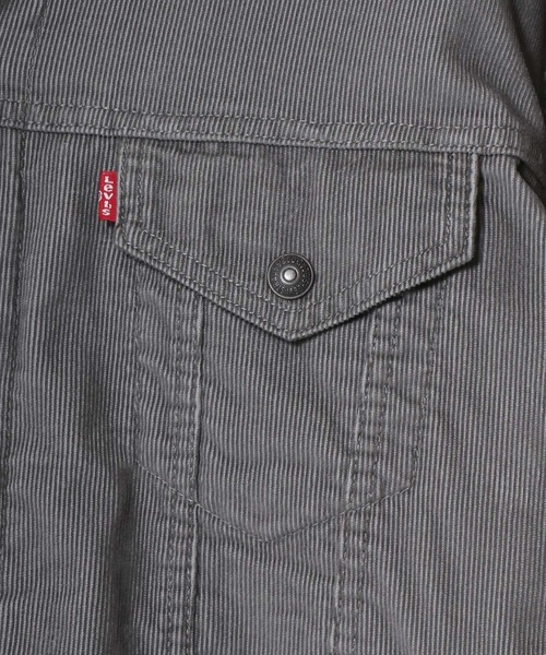 Levi's（リーバイス）の「Levi's/リーバイス TYPE-3 SHERPA TRUCKER/オーバーサイズ 裏ボアフリース コーデュロイジャケット/ブルゾン（ブルゾン・メンズ・グレー・XL/L/M/S）」の5枚目の写真