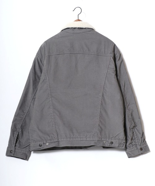 Levi's（リーバイス）の「Levi's/リーバイス TYPE-3 SHERPA TRUCKER/オーバーサイズ 裏ボアフリース コーデュロイジャケット/ブルゾン（ブルゾン・メンズ・グレー・XL/L/M/S）」の3枚目の写真
