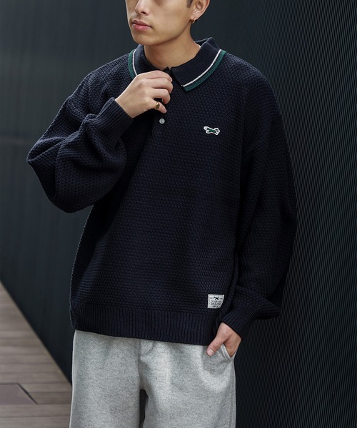 EXCLUSIVE】PENNEY'S / FOX ワンポイント ニットポロ（ユニセックス