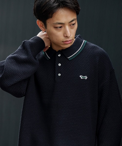 セール】【EXCLUSIVE】PENNEY'S / FOX ワンポイント ニットポロ（ユニ