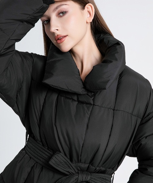 セール】ウエストベルト エコダウンジャケット（ダウンジャケット