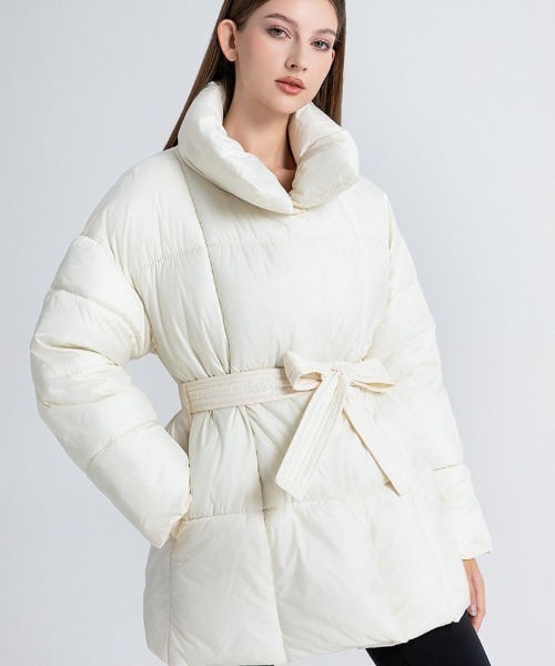 セール】ウエストベルト エコダウンジャケット（ダウンジャケット