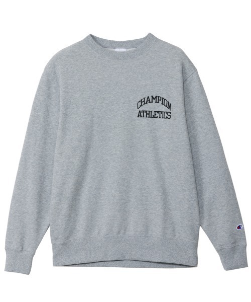 Champion(チャンピオン)の「【Champion/チャンピオン】メンズ ベーシック クルーネックスウェットシャツ(Tシャツ/カットソー・メンズ・ホワイト/ブラック/ネイビー/グレー/オートミール・MEDIUM/LARGE/X-LARGE)」の4枚目の写真
