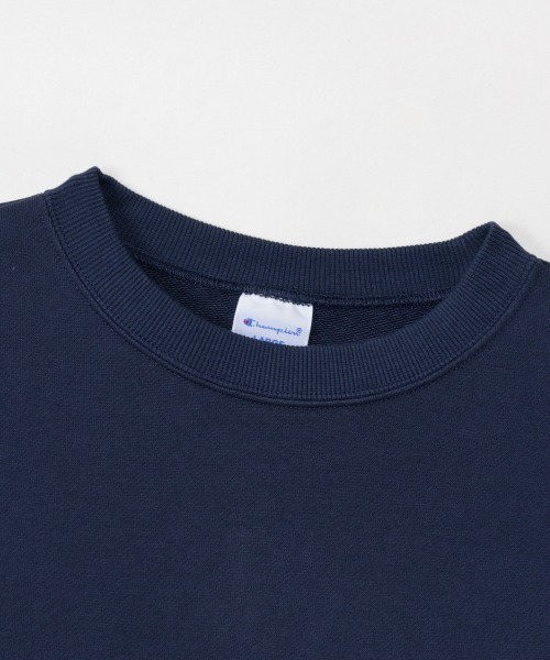 Champion(チャンピオン)の「【Champion/チャンピオン】メンズ ベーシック クルーネックスウェットシャツ(Tシャツ/カットソー・メンズ・ホワイト/ブラック/ネイビー/グレー/オートミール・MEDIUM/LARGE/X-LARGE)」の8枚目の写真