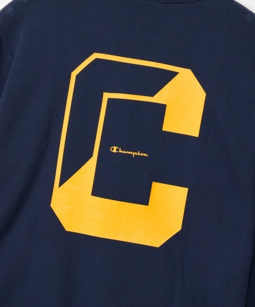 Champion(チャンピオン)の「【Champion/チャンピオン】メンズ ベーシック クルーネックスウェットシャツ(Tシャツ/カットソー・メンズ・ホワイト/ブラック/ネイビー/グレー/オートミール・MEDIUM/LARGE/X-LARGE)」の6枚目の写真