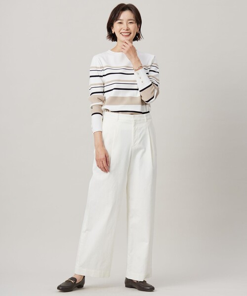 J.PRESS(ジェイプレス)の「【洗える】20チノストレッチ ワイドパンツ(その他パンツ・レディース・グレー系/ホワイト系/ベージュ系・T13/T15/T17)」の16枚目の写真