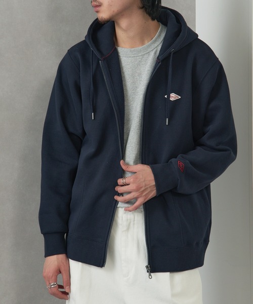 セール】【BALL】T/C裏起毛 ワッペン付きフルジップパーカー 64538