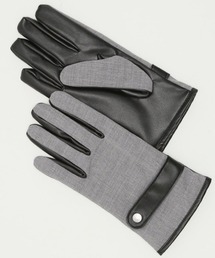 TAKA-Q（タカキュー）の「【タッチパネル対応】タカキュー  タッチパネル対応 生地コンビグローブ（手袋・メンズ）」