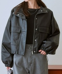 フェイクレザージャケット