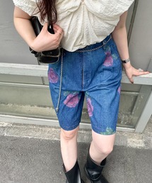 Kastane（カスタネ）の「DEAD STOCK FLOWER DENIM（デニムパンツ