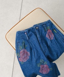 Kastane（カスタネ）の「DEAD STOCK FLOWER DENIM（デニムパンツ