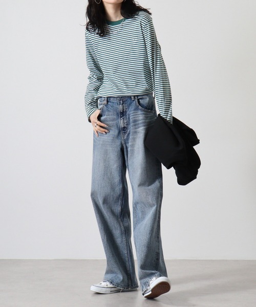 Guess(ゲス)の「GUESS MEN'S L/SLV TEE SHIRT ロンT(Tシャツ/カットソー・メンズ・ホワイト/グリーン・XL/M/L/S)」の16枚目の写真