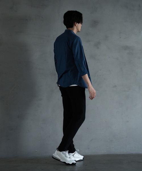 RATTLE TRAP（ラトルトラップ）の「ストレッチカチオンレギュラーカラーシャツ（シャツ/ブラウス・メンズ・ネイビー/グレー/サックスブルー/ブルー・LL/S/M/L）」の19枚目の写真