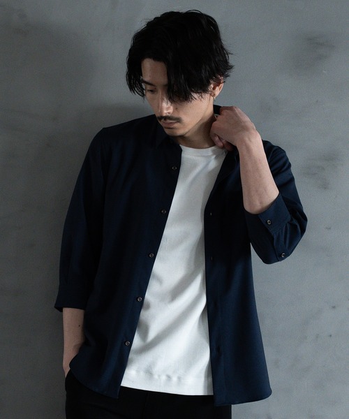 RATTLE TRAP（ラトルトラップ）の「ストレッチカチオンレギュラーカラーシャツ（シャツ/ブラウス・メンズ・ネイビー/グレー/サックスブルー/ブルー・LL/S/M/L）」の15枚目の写真