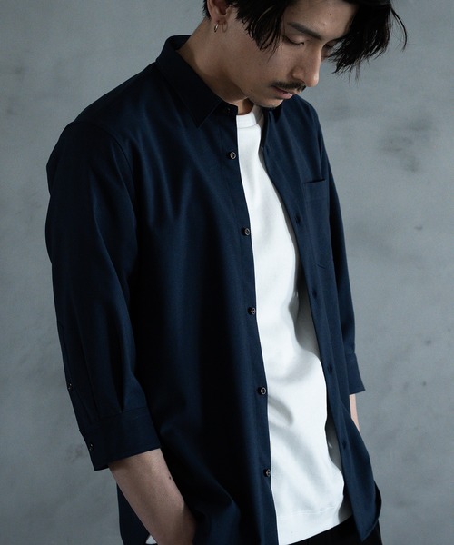 RATTLE TRAP（ラトルトラップ）の「ストレッチカチオンレギュラーカラーシャツ（シャツ/ブラウス・メンズ・ネイビー/グレー/サックスブルー/ブルー・LL/S/M/L）」の16枚目の写真