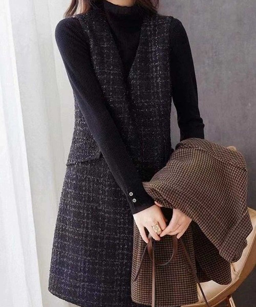 ｷｰﾈｯｸﾂｲｰﾄﾞﾗｲｸミディ丈OP（ワンピース）｜SPIGA（スピーガ）