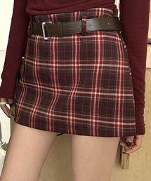 チェック柄ミニスカート